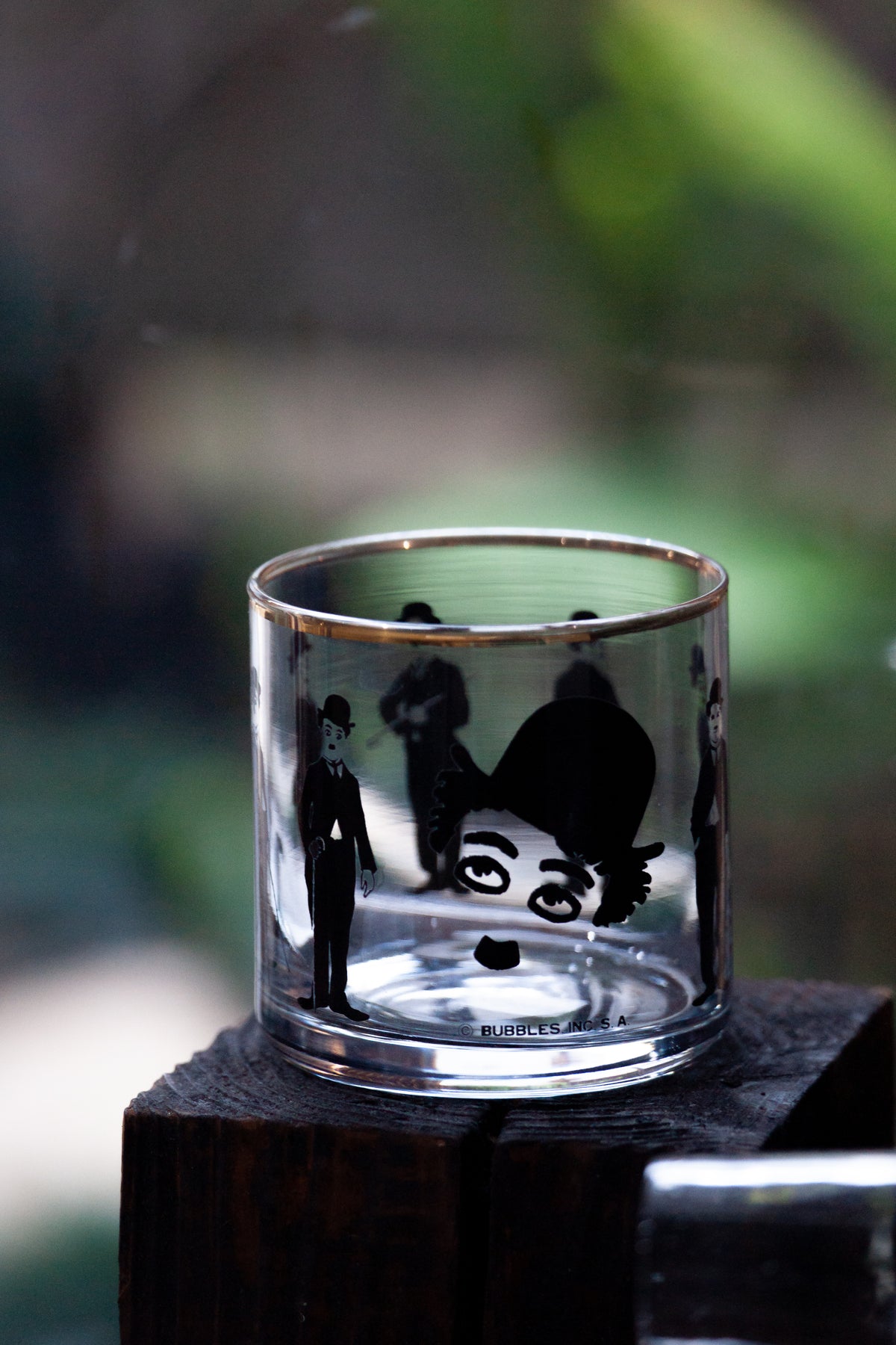 CHARLIE CHAPLIN VINTAGE GLASS